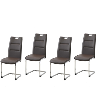 HTI-Living DannyC PU Braun Schwingstuhl