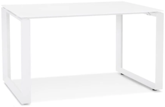 Kokoon Design Schreibtisch Abak Glas Weiß 120 cm