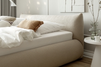 Polsterbett Fortello 140x200 Stoff Marietaa cappuccino