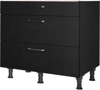 nobilia® Unterschrank "Touch", vormontiert, mit höhenverstellbaren Sockelfüßen, in den Breiten 30, 45, 60 und 90 cm, mit Schubkasten und Auszügen