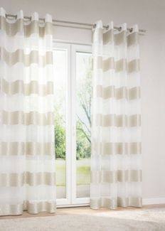LYSEL® Vorhang Ösenschal Matrio, (1 St), halbtransparent, HxB 245x144cm