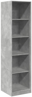 vidaXL Kleiderschrank Betongrau 50x50x200 cm Holzwerkstoff 3307714