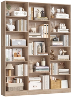 Homfa Bücherregal 188cm Standregal Büroregal Bücherschrank, mit 17 Fächern, 149 x 23,5 x 188 cm