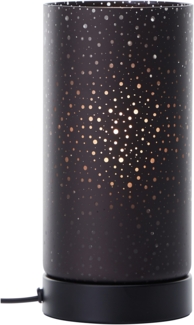 Brilliant Tischleuchte Scarlett Tischlampe, 24 cm, E27, Lichteffekt. schwarz matt