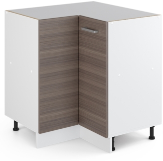 Vicco Eckschrank für Hausrat Grau 75.6 cm mit Tür, ohne Arbeitsplatte, R-Line