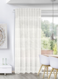 HOMING Gardine Dürer (1 St), verdeckte Schlaufen, halbtransparent, Fertigschal