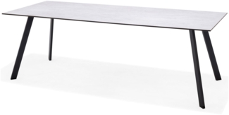 Gartentisch Opal , Kunststoff , Grau , 220 x 75 x 90 cm