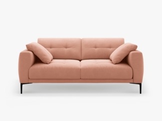 Micadoni Sofa Bemy 2-Sitzer Samt Rosa