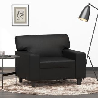 vidaXL Sessel Schwarz 60 cm Kunstleder 359407