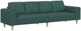 vidaXL Sofa Set Dunkelgrün Stoff 3335085