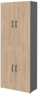 Aktenschrank in Hickory - 80x212,5x34,4cm (BxHxT)