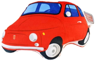 Puckator Dekokissen Fiat 500 Plüsch Kissen rot - ca. 23x34 cm