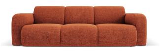 Micadoni Boucle Sofa Molino 3-Sitzer Chenille Terrakotta