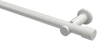 Gardinenstangen-Set Platon Santo 100 cm, 1-läufig (ohne Ringe), 20 mm Ø Weiß