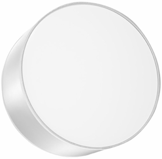 Wandleuchte, grau, Spot rund, PVC Stahl, 25 cm