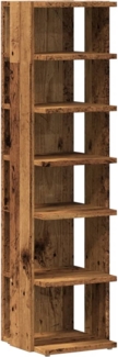 vidaXL Schuhschrank Altholz-Optik 28x27x102 cm Holzwerkstoff 856664