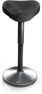 CLOUVOU Nexus, ergonomischer Stehhocker, stufenlos höhenverstellbar, Anti-Rutsch-Standfuß, Schwarz