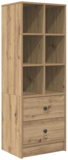 vidaXL Hochboard Eiche handwerklich 45,5 x 34 x 127 cm Holzwerkstoff 869369