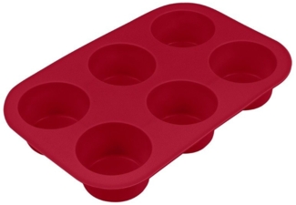 Silikon 6er Muffinform Rot Haushalt International Art. 18080