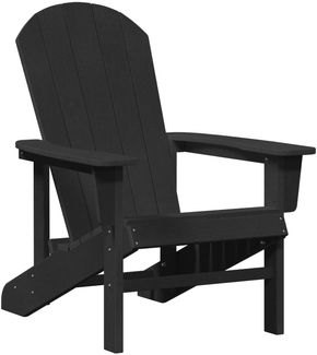 vidaXL Adirondack-Stuhl Schwarz 82 x 74 x 92 cm HDPE 42006623