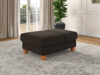 sit&more Polsterhocker Dundee, mit Klappfunktion, Federkern und hochwertigen Massivholzfüßen