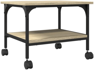 vidaXL Druckerständer 2 Ablagen Sonoma-Eiche 50x40x38 cm 842282