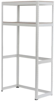 Daskoo Waschmaschinenumbauschrank Waschmaschine Badezimmer Organizer Regale Metallregale 2 Ebenen