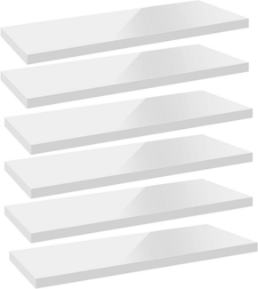 Woltu Wandregal, 6-tlg, Schweberegal Regal Wanddeko aus MDF