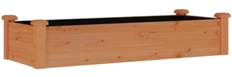vidaXL Hochbeet mit Einsatz Braun 120x45x25 cm Massivholz Tanne 364287