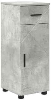 vidaXL Badezimmerschrank mit Schubladen Beton Grau 30 x 35 x 80 cm 883327