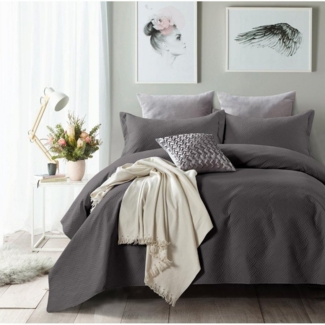 Sitheim-Europe Tagesdecke Sleeptime Wave - Tagesdecke - 260x250 + 2 Kissenbezüge 60x70, Gut atmungsaktiv