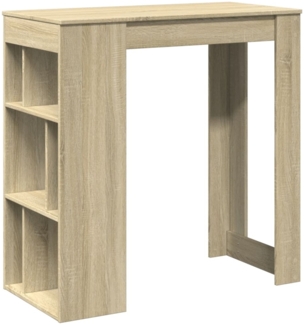 vidaXL Bartisch mit Regal Sonoma-Eiche 102x50x103,5 cm Holzwerkstoff 854357