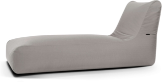 Sitzsack ‘Sunbed‘, Bezugstoff - Colorin, 100% Olefin, White grey, 80x180x70 cm cm.