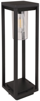 LED Stehleuchte, ALU, schwarz-matt, klar, H 50 cm