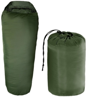 Goods+Gadgets Schlafsack Thermo Schlafsack bis -13°C (3-fach Isolierung), 3-Jahreszeiten Mumien Schlafsack