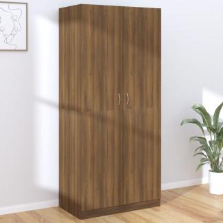 Kleiderschrank, Holzwerkstoff, Braun Eichen-Optik, 90 x 52 x 200 cm