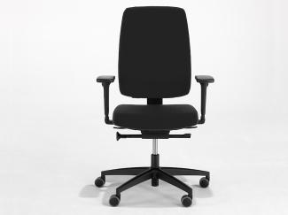 Ergonomischer Bürostuhl mit Stoffbezug Schwarz, drehbar & höhenverstellbar