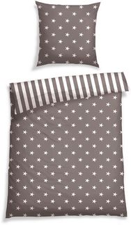 Schiesser Feinbiber Bettwäsche, 100%Baumwolle Silber 135x200 cm