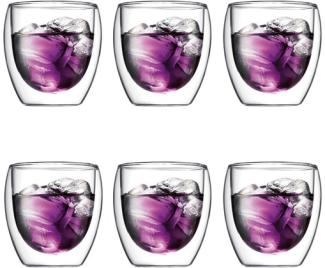 Bodum Pavina Glas Doppelwandig 0,25 L 6 Stk. Transparent