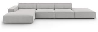 Micadoni 5-Sitzer Ecksofa Jodie Light Grey