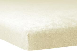 Traumschlaf Flausch Biber Topper Spannbettlaken|180x200 cm - 200x200 cm| natur