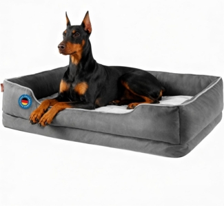 Zedelmaier Hundebett für mittelgroße und große Hunde Hundesofa Hundekissen Hundematratze, Orthopädisches, Ergonomisch, Wasserdicht,Waschbar, Kratzfestes