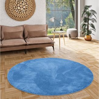 Pergamon Hochflor-Teppich Luxus Super Soft Hochflor Teppich Silky Rund, Rund, Höhe: 30 mm