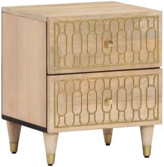 vidaXL Nachttisch 40x33x46 cm Massivholz Mango 358246