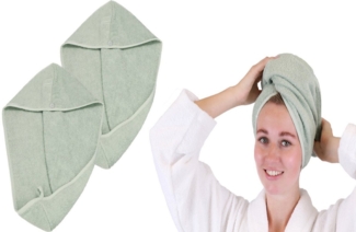Betz Turban-Handtuch mit Knopf BERLIN Kopfhandtuch Haarturban, (2-St)