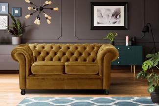 Home affaire Chesterfield-Sofa Chesterfield Home 2-Sitzer, mit edler Knopfheftung und typischen Armlehnen