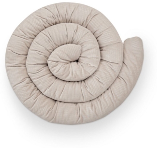Ehrenkind Nestchenschlange Bettschlange Cord aus 100% Bio-Baumwolle, Schutz und Geborgenheit, (Kuschelschlange, Bettumrandung Babybett), Bettschlange Baby