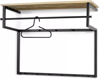 Spinder Design RIZZOLI XL (100 cm) Wandgarderobe - Schwarz / Eichen