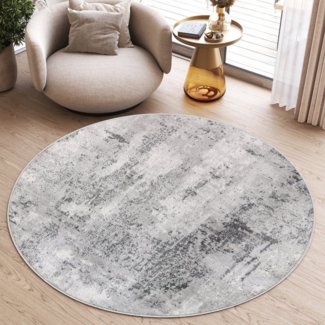 Tapiso Teppich SKY, rund, Höhe: 12 mm, Wohnzimmer, Schlafzimmer, modern Design, Rund