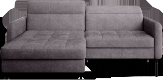 Gomsi, Ecksofa, Eckcouch, Dunkelgrau